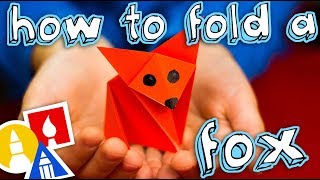 How To Fold An Easy Origami Fox [upl. by Uhthna]