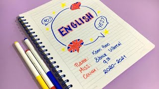 Carátula bonita para INGLÉS [upl. by Mandie97]