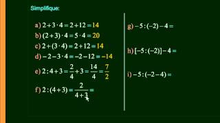 Matemática Zero 20  Aula 13  Expressões  parte 1 de 2 [upl. by Rebmat]