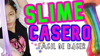 COMO HACER SLIME CASERO  FÁCIL Y SIN BÓRAX [upl. by Zap]