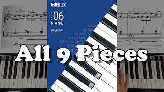 TRINITY Grade 6 Piano 20182020 All 9 Pieces [upl. by Bright]