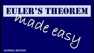 Eulers theorem made easy [upl. by Huntlee492]