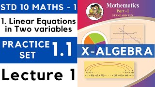 Class 10 Practice Set 11 Lecture 1Chapter 1 Linear Equations in Two Variables  SSC 10th Maths  1 [upl. by Neelsaj992]