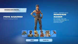 HOW TO GET XP FAST amp UNLOCK RENEGADE RAIDER IN FORTNITE [upl. by Niarb]