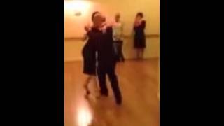 Ricardo Viqueira amp Sandrine Navarro bailando milonga Paris 2015 [upl. by Dibri909]