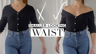 10 Ways To Make Your Waist Look SMALLER Styling Tips amp ILLUSIONS [upl. by Airottiv]