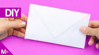 ► Como hacer un SOBRE CARTA de Papel en 5 MINUTOS 💌 [upl. by Catlaina]