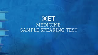 OET Sample Speaking Test Medicine [upl. by Froehlich286]