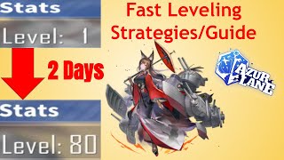 Azur Lane Fast Leveling StrategiesGuide [upl. by Hnirt]