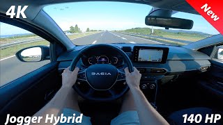 Dacia Jogger Hybrid 2024 POV Test drive 4K 16 140 HP [upl. by Nosduh657]