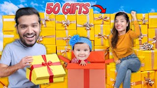 50 BIRTHDAY GIFTS FROM MYRA  UMESH BIRTHDAY VLOG  GIVEAWAY [upl. by Janina]