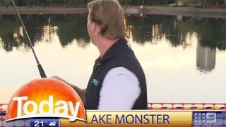 Fishing segment on live tv goes horribly wrong [upl. by Heidie]