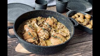 Poulet à la sauce forestière aux champignons 🍄 un pur délice [upl. by Auohp]