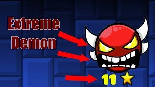 HOW TO BUILD AN EXTREME DEMON Geometry Dash [upl. by Neenwahs]