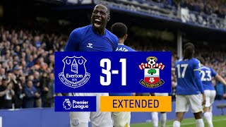 EXTENDED HIGHLIGHTS EVERTON 31 SOUTHAMPTON [upl. by Mailand]