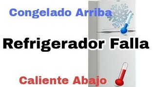 Refrigerador no Enfría abajo [upl. by Nelo]