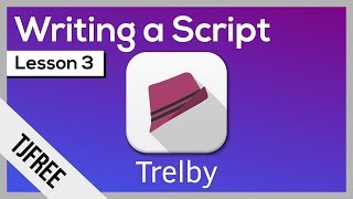 Trelby Lesson 3  Creating Scenes Charactors Actions and Dialogs [upl. by Vadim]