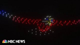 Drone displays replacing fireworks show across US [upl. by Bello]