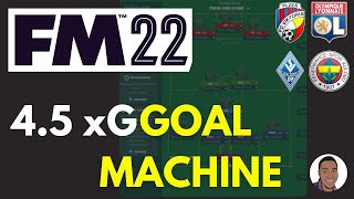 FM22 OP TACTIC  45xG PRESS and SCORE 433  130 Goals [upl. by Ydiarf]