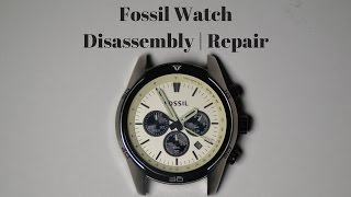 Fossil Watch Disassembly  Repair [upl. by Tillinger854]