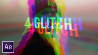 Create 4 Popular Glitch Effects Very Fast  After Effects Tutorial [upl. by Ad298]