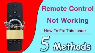 Fix Remote Control  Remote Control Not Working  5 Best Ways Solve Remote Control Locked Problem [upl. by Nemhauser74]