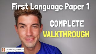 iGCSE First Language English 0500 Paper 1  COMPLETE WALKTHROUGH [upl. by Sedinoel180]