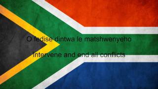 South Africa National Anthem English lyrics [upl. by Llij]