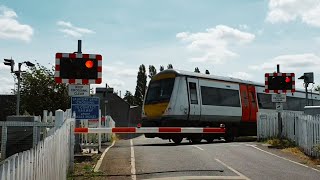 Cambridge Level Crossing Cambridgeshire [upl. by Noraha698]