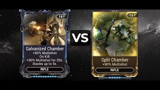 Galvanized Chamber VS Split Chamber In Warframe [upl. by Drus993]