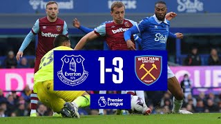 EVERTON 13 WEST HAM UNITED  Premier League highlights [upl. by Ewen]