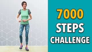 7000 Steps Challenge  Walk At Home Workout [upl. by Thetes715]