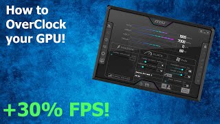 How to OverClock your GPU  Simple Universal Guide 2021 [upl. by Elo]