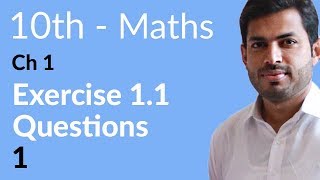 10th Class Math  Exercise 11  10th Class Math Chapter 1 [upl. by Yelnet]