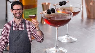 How to Make a Manhattan Cocktail [upl. by Ecissej]