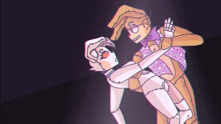 Vanny and Glitchtrap animation  FNAF security breach  song quotFor youquot [upl. by Atiuqihs]