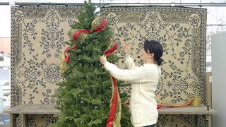 using ribbon in christmas tree [upl. by Iad]