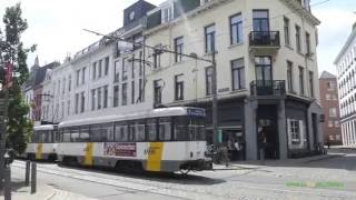 Trams in Antwerp Belgium  Antwerpse premetro [upl. by Selym]