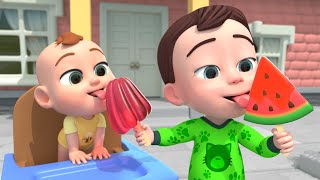 Watermelon Ice Cream Song  MORE Funny Nursery Rhymes amp Kids Songs [upl. by Idieh786]