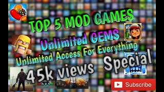 MOD GAME Best 5 Mod Apk Games For Android 2021 Super Mod Games  Part 1 Install And Enjoy [upl. by Mcneely]