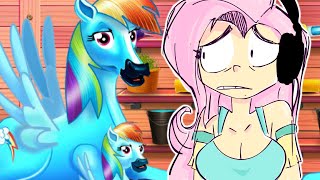 Fluttershee plays Weird Pony Games 🍉  END THE MISERY  Part 4 [upl. by Astto380]