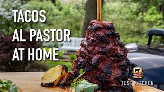 Homemade Beef Tacos Al Pastor Recipe  Grill Setup [upl. by Akaya]