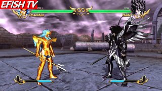 Poseidon vs Hades Hardest AI  Saint Seiya Soldiers Soul [upl. by Ness430]