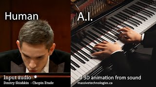 AI Creates 3D Piano Animation from Sound Concert Creator AI [upl. by Egnalos490]