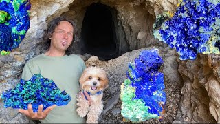 Azurite amp Malachite Crystal Mining  New Mexico [upl. by Robinett]