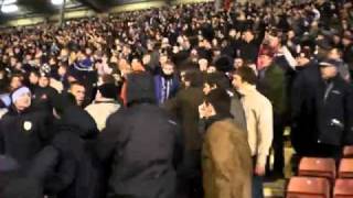 Fisticuffs at the end of the Barnsley v Burnley match [upl. by Liederman]