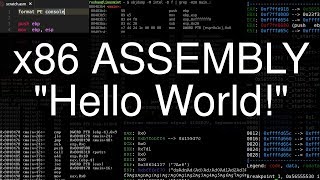 x86 Assembly Hello World [upl. by Yllatan279]