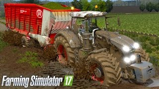 Farming Simulator 17  REALISTIC MUD amp FENDT VARIO 1000 [upl. by Jamnes]