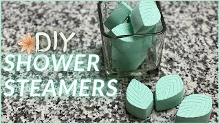 DIY SHOWER STEAMERS  Easy Recipe for a Relaxing Shower [upl. by Marty]