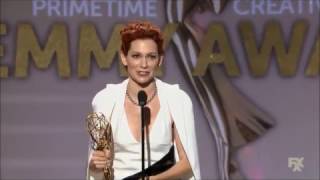 Carrie Preston wins Emmy Award for The Good Wife 2013 [upl. by Alegnasor]